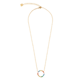 Collana Sparkling Circle oro-multicolore