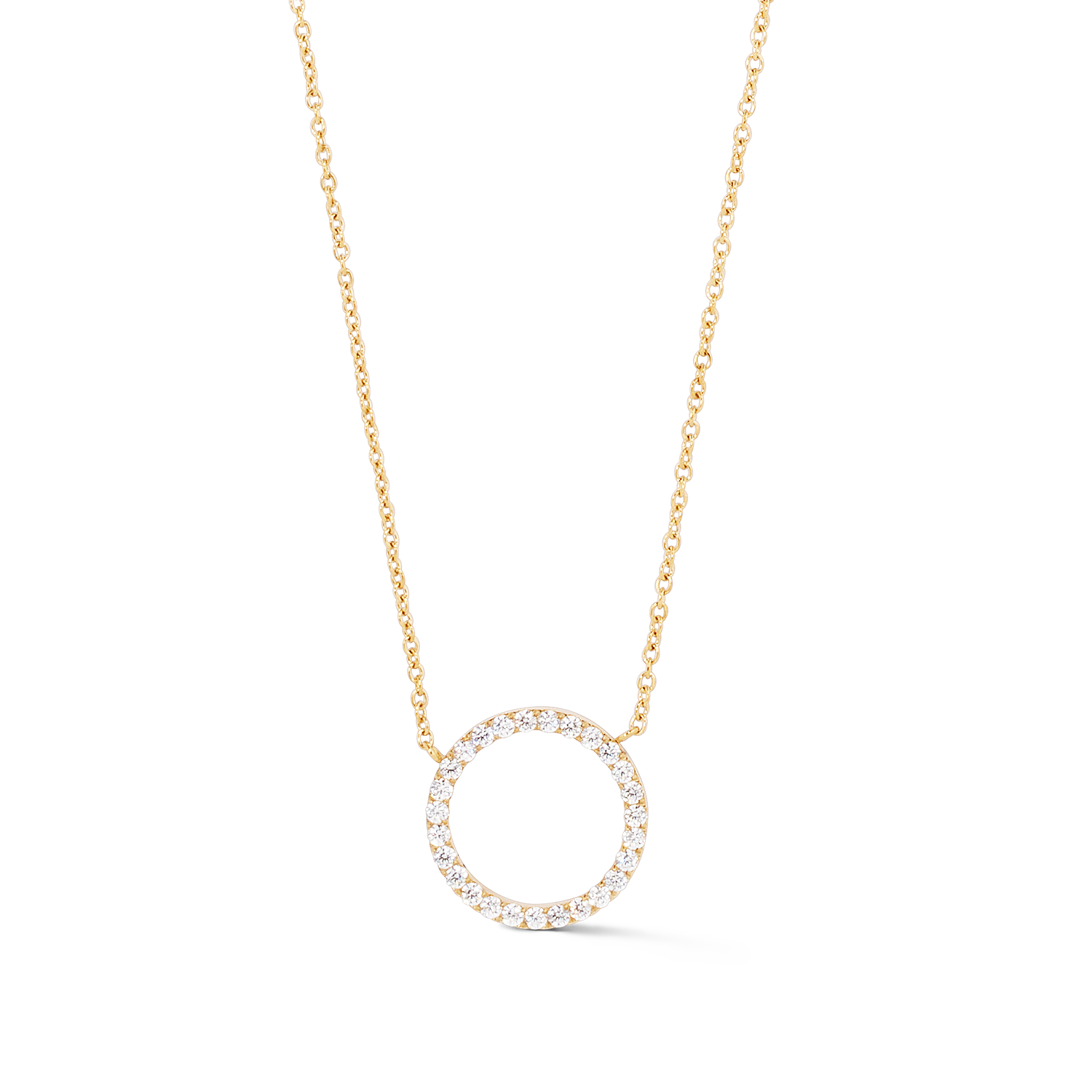 Collana Sparkling Circle oro-cristallo