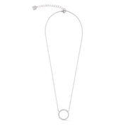 Collana Sparkling Circle argento-cristallo