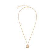 Collana Amulet Mini Waves oro-beige