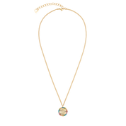 Collana Amuleto Mini Waves oro-rainbow