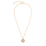 Collana Amuleto Mini Waves oro-rainbow