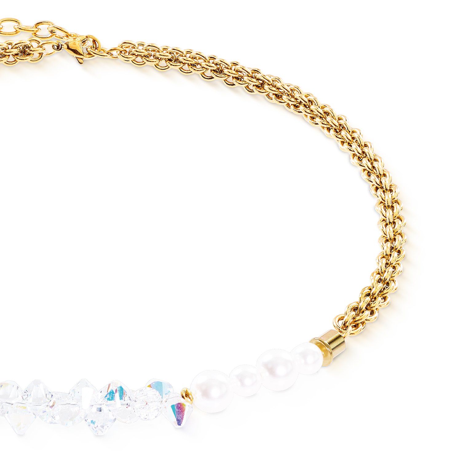 Collana Dancing Crystals Fusion oro