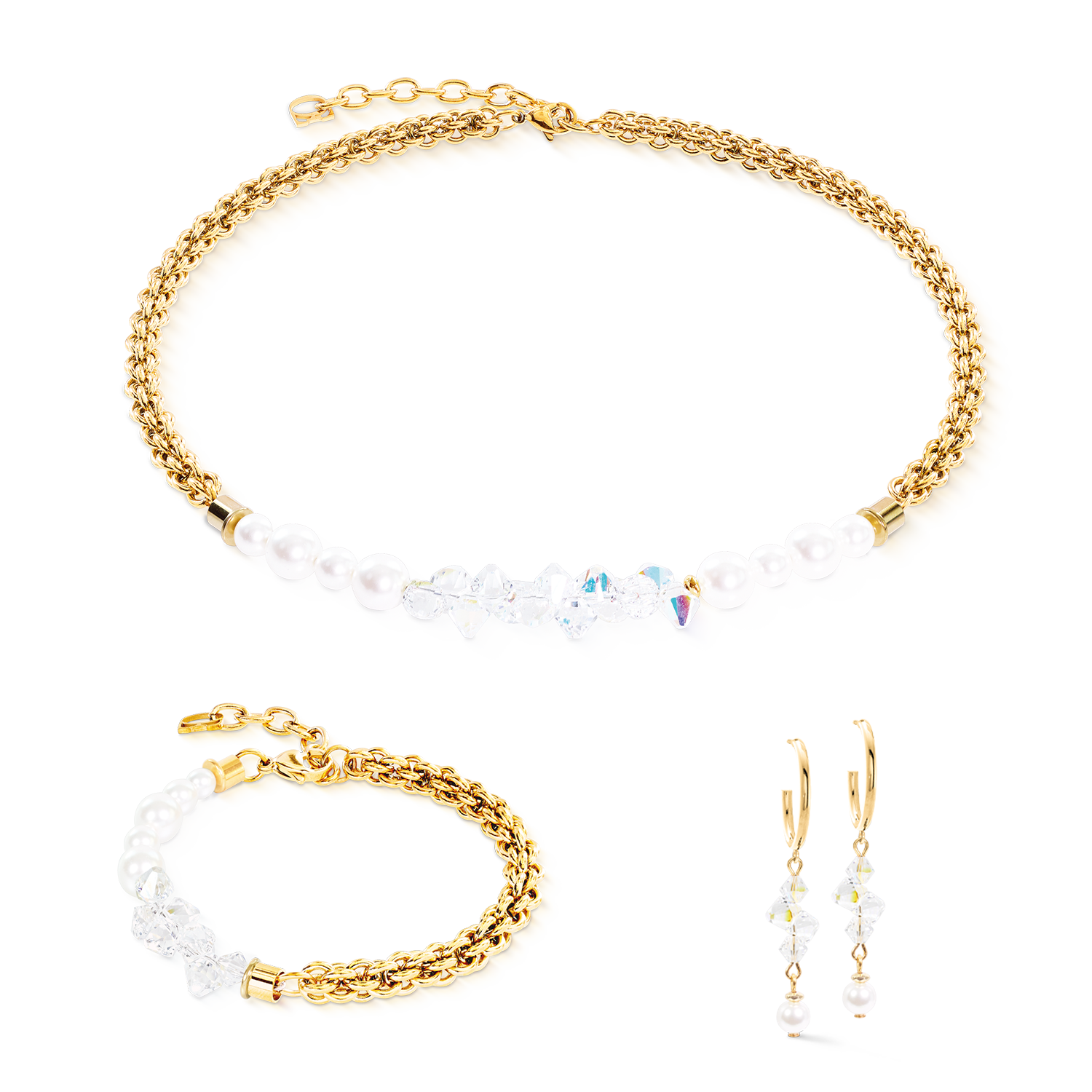 Collana Dancing Crystals Fusion oro