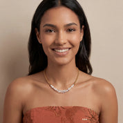 COEUR DE LION Collana Dancing Crystals Fusion oro – indossato