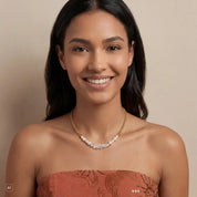 COEUR DE LION Collana Dancing Crystals Fusion oro – indossato