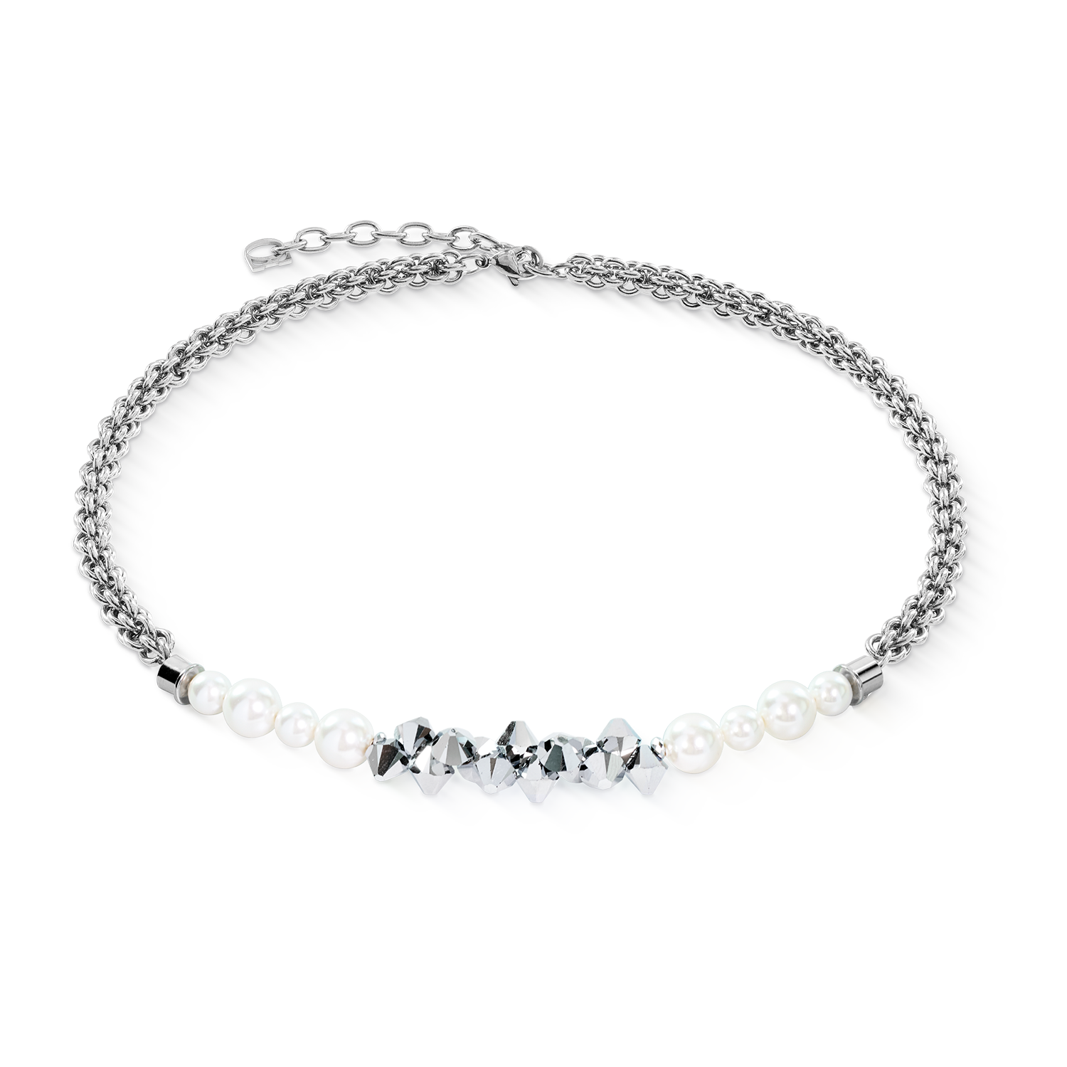 Collana Dancing Crystals Fusion argento