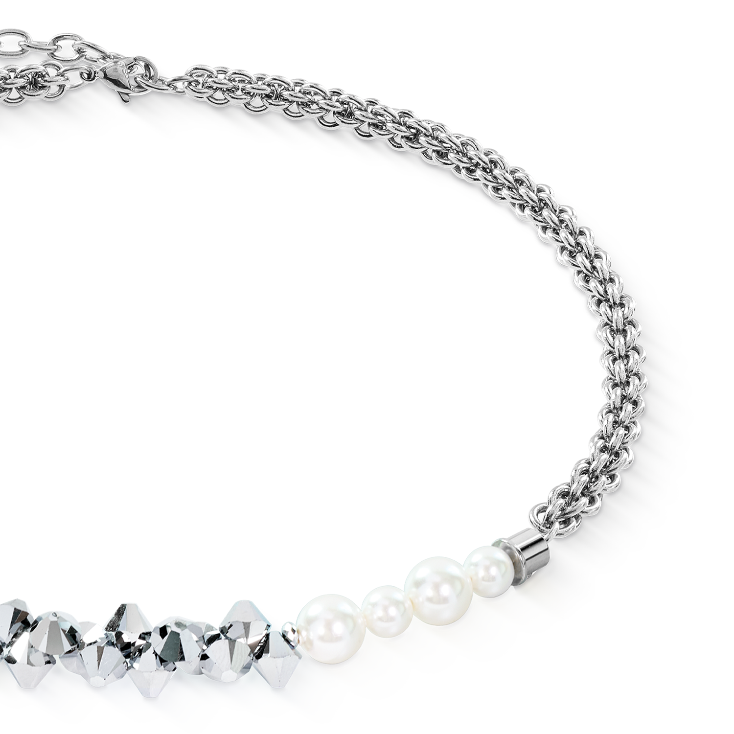 Collana Dancing Crystals Fusion argento