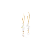 Orecchini a cerchio Dancing Crystals Fusion oro