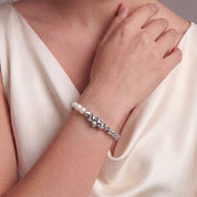 COEUR DE LION Bracciale Dancing Crystals Fusion argento – indossato