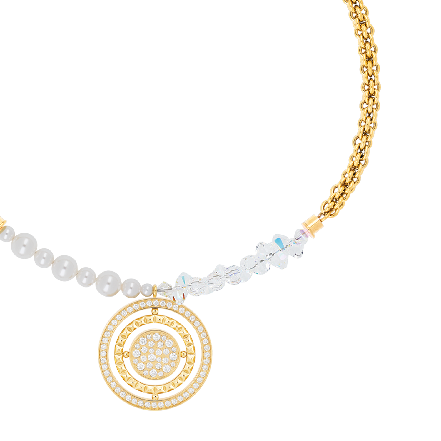 Collana Amuleto Fusion Sparkle oro