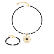 Collana Amuleto Modern Icon Noir oro