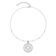 Collana Amuleto Modern Icon Pearl argento