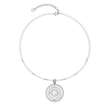Collana Amuleto Modern Icon Pearl argento