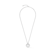 Collana Circle Trio Crystal argento