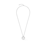 Collana Circle Trio Crystal argento