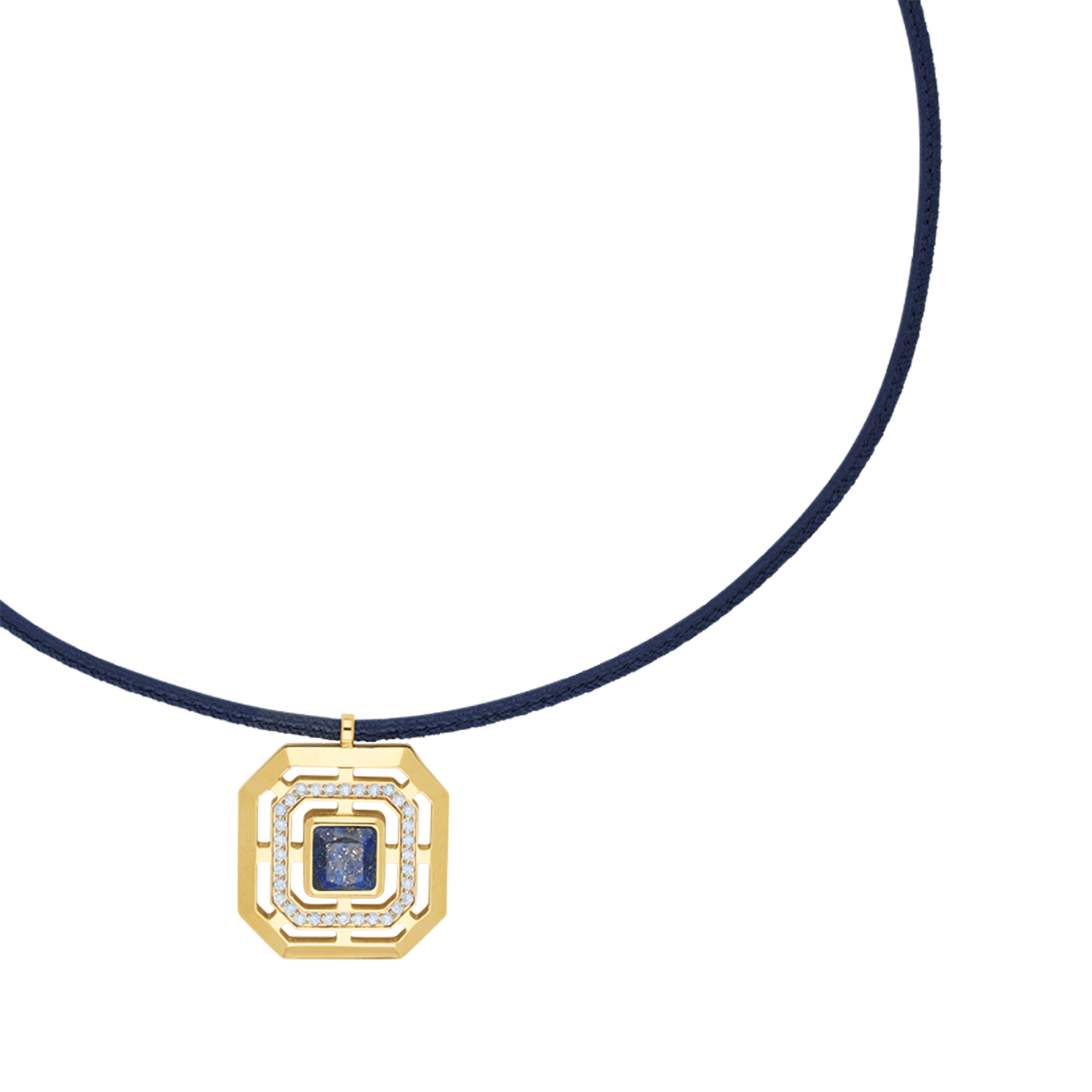 Collana Amuleto Icon Frame Soft Lapis oro