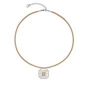 Collana Amuleto Icon Frame Soft Sand argento
