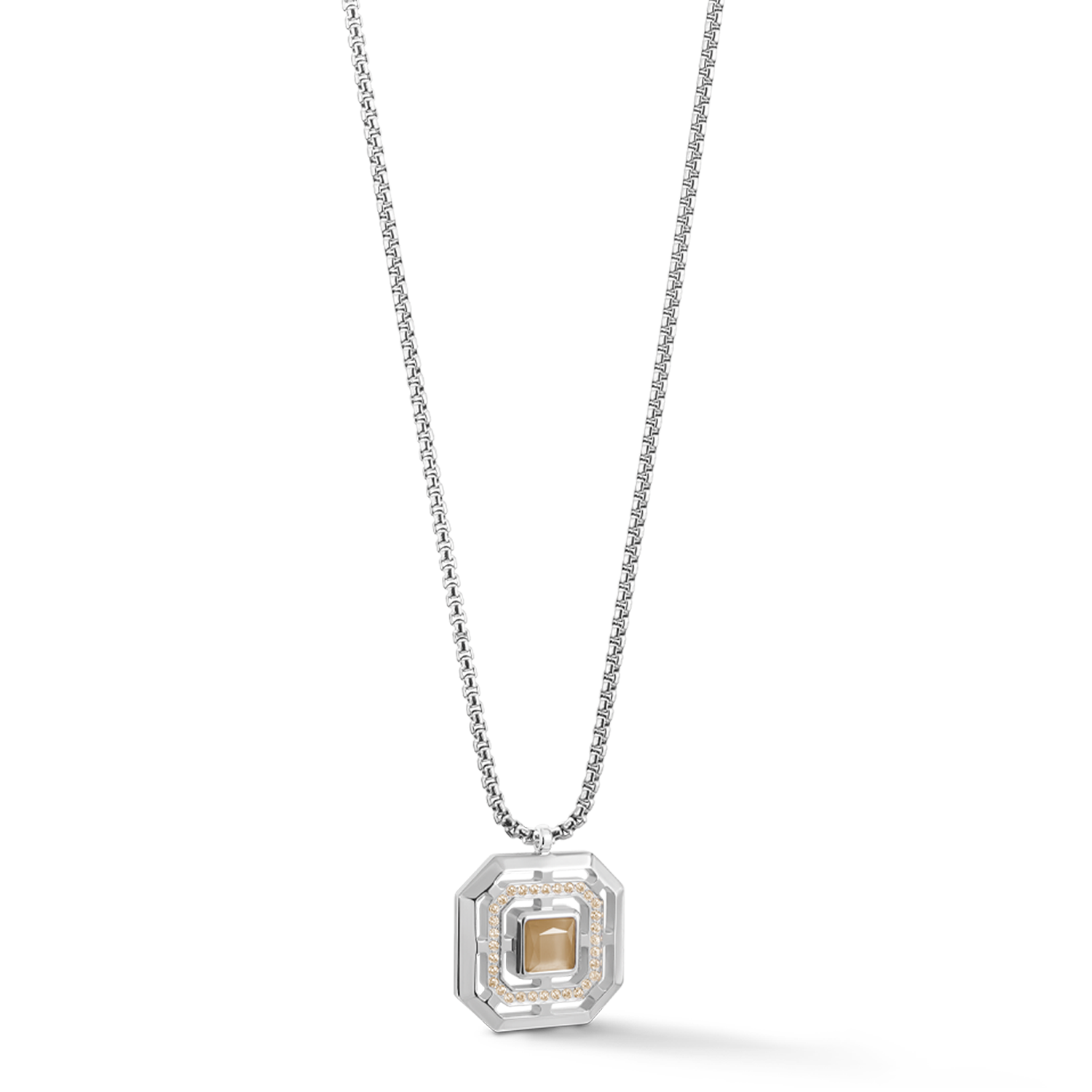 Collana Amuleto Icon Frame Pure Sand argento