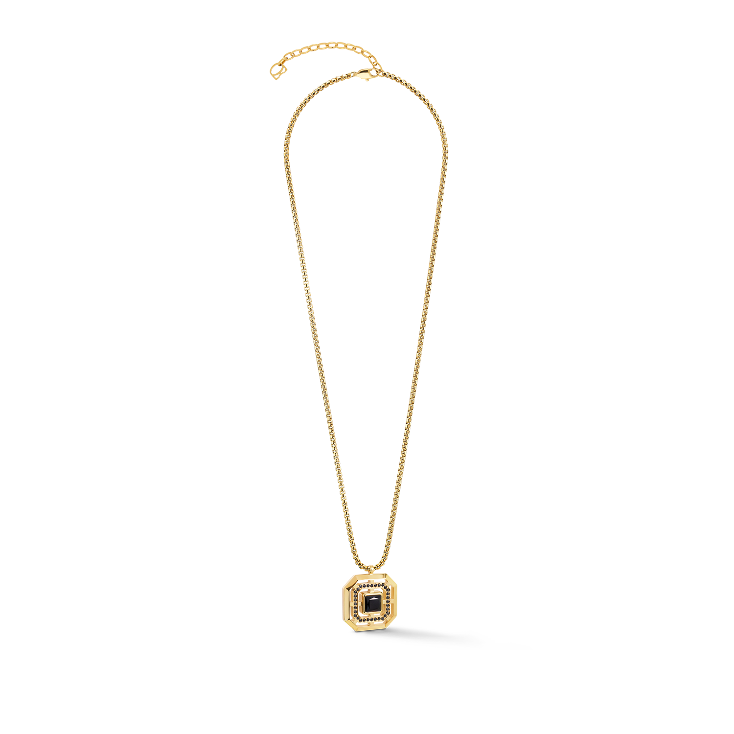 Collana Amuleto Icon Frame Pure Noir oro
