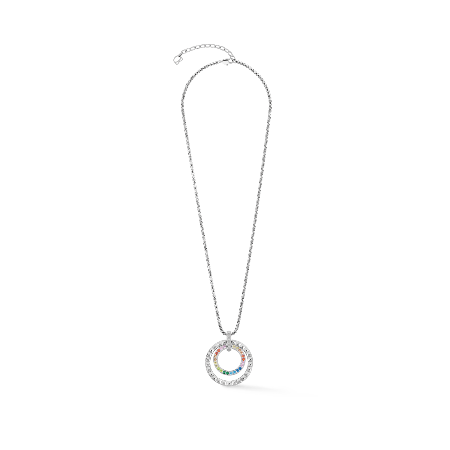 Collana Circle Duo Crystal oro