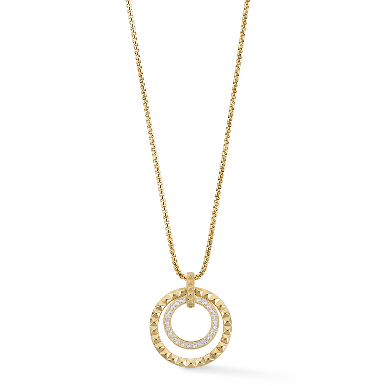 Collana Circle Duo Multicolor Rainbow oro