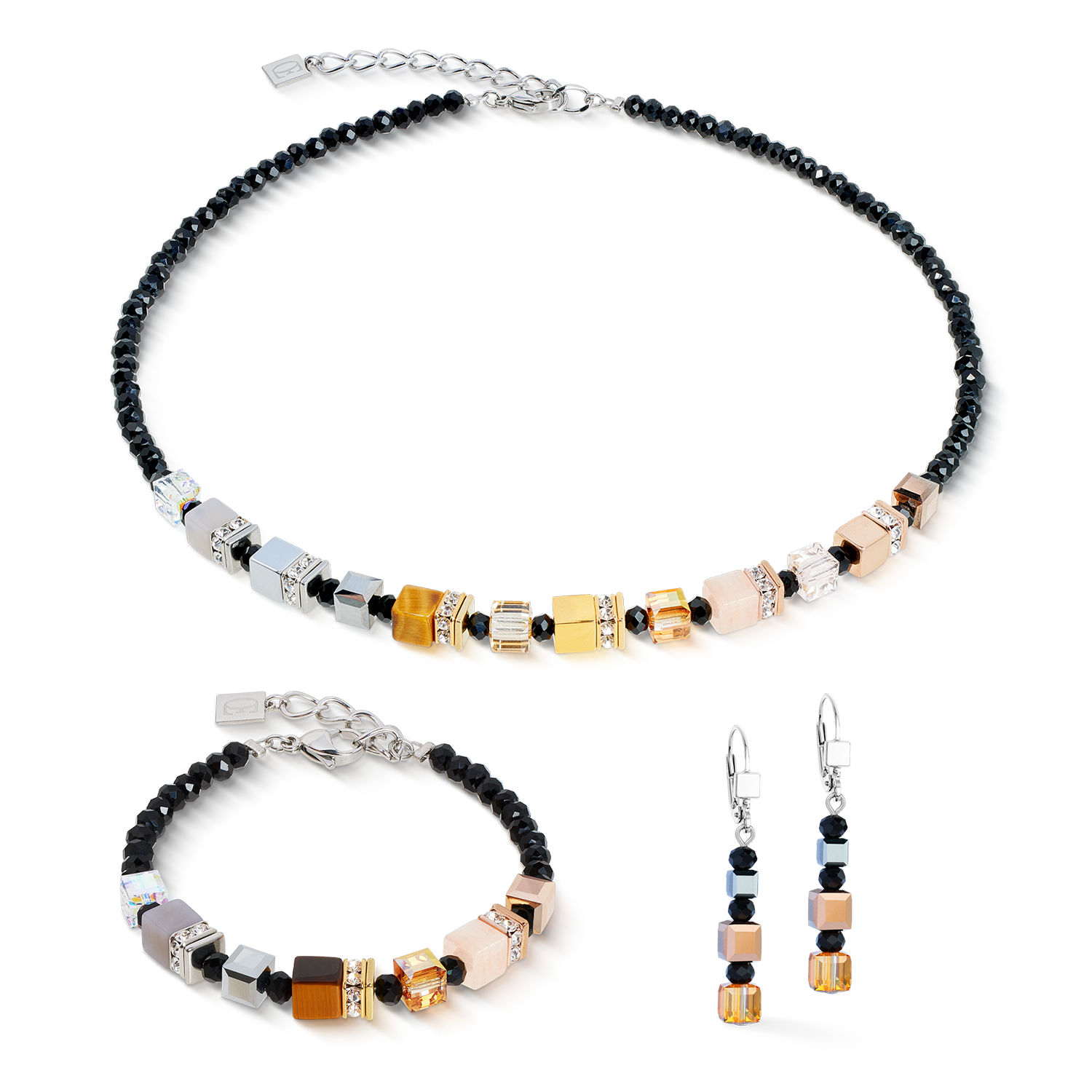 Collana GeoCUBE® Precious Nature tricolore