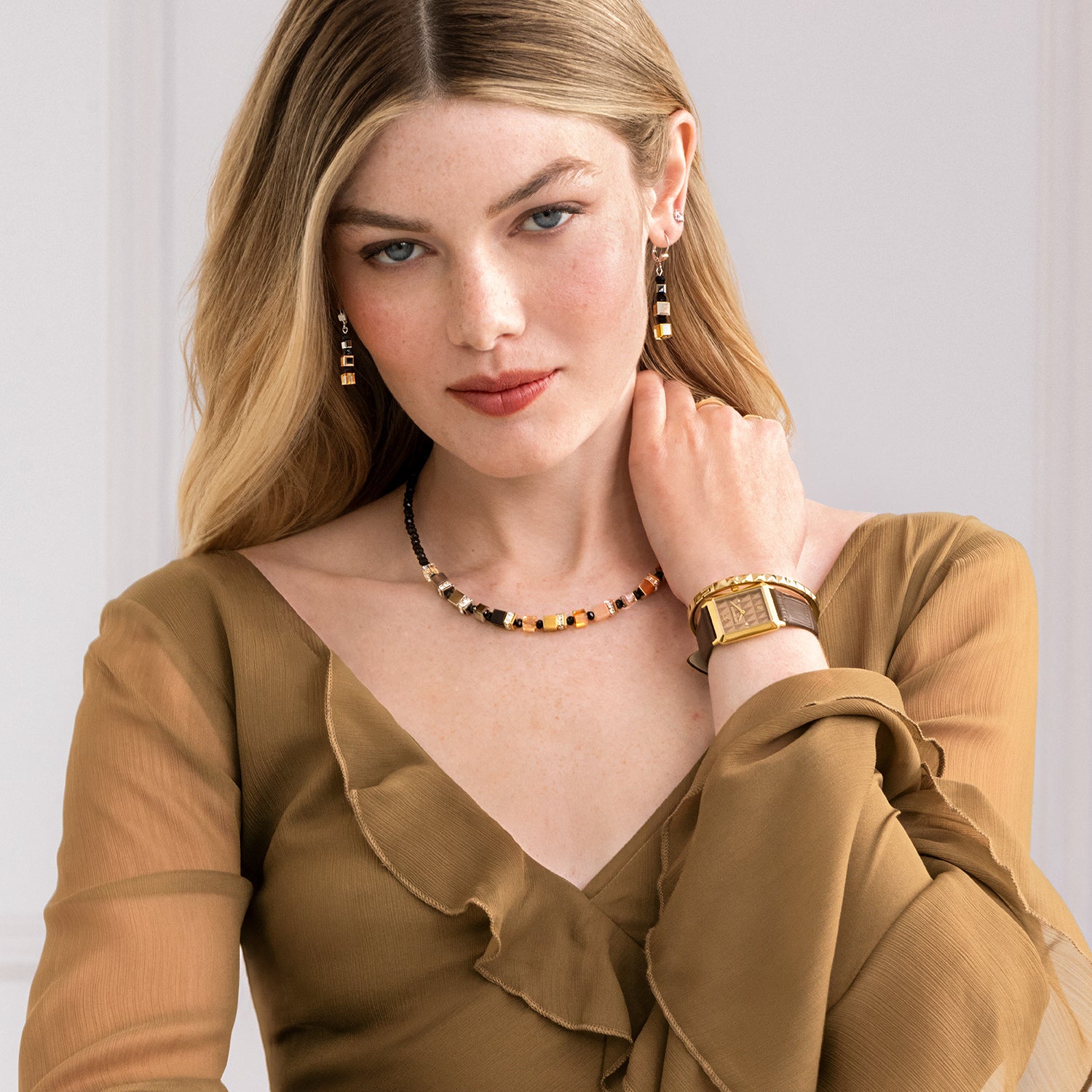 Collana GeoCUBE® Precious Nature tricolore