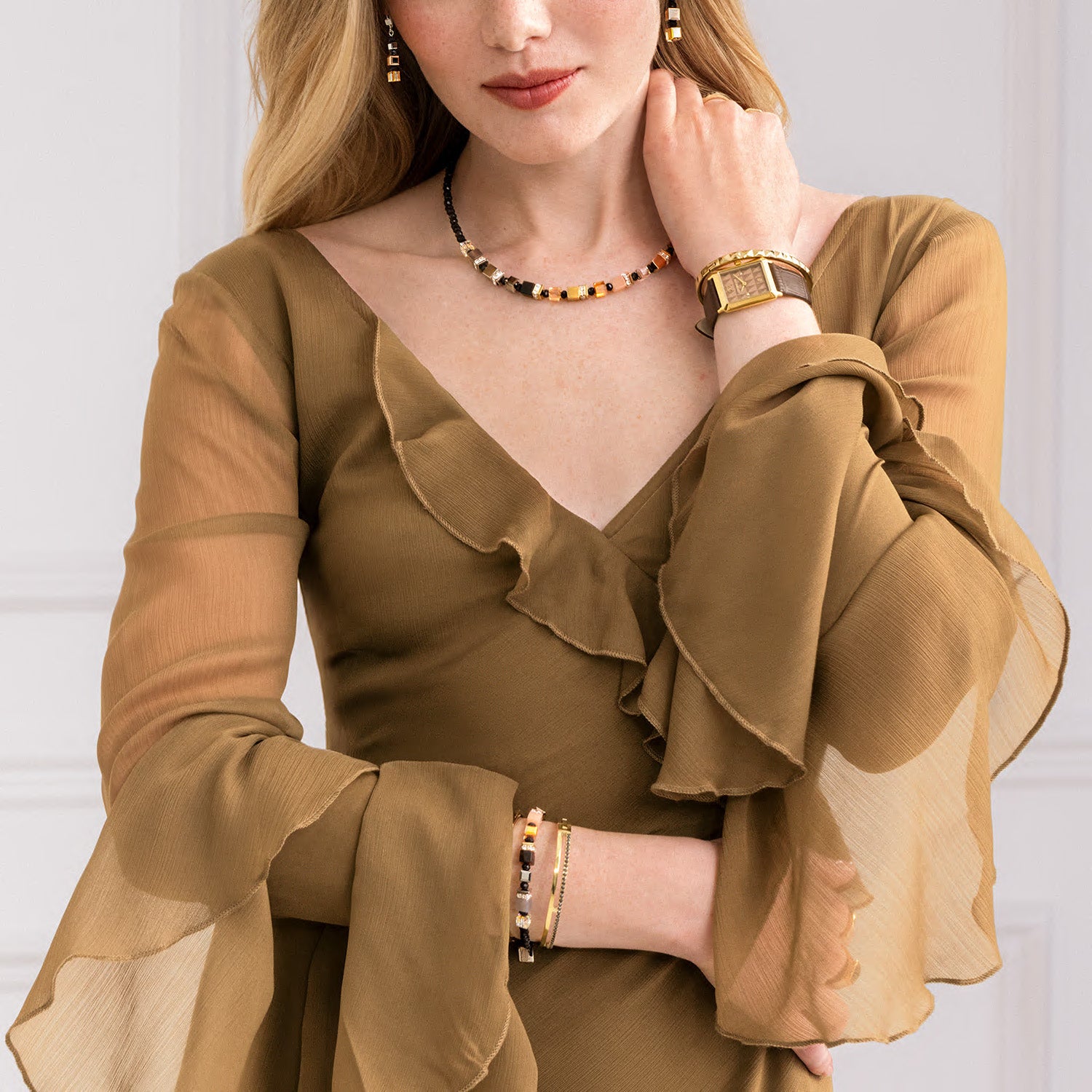 Collana GeoCUBE® Precious Nature tricolore