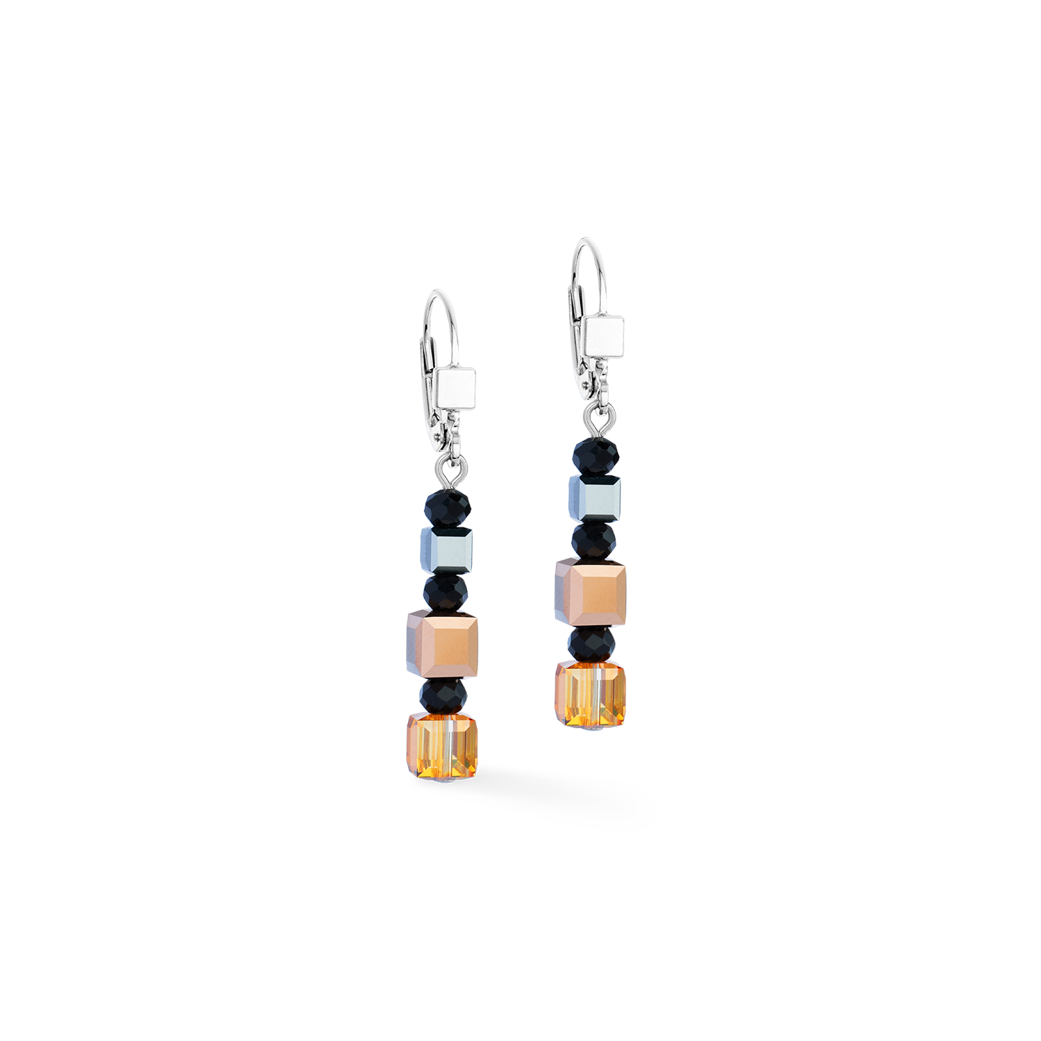 Orecchini GeoCUBE® Precious Nature tricolore