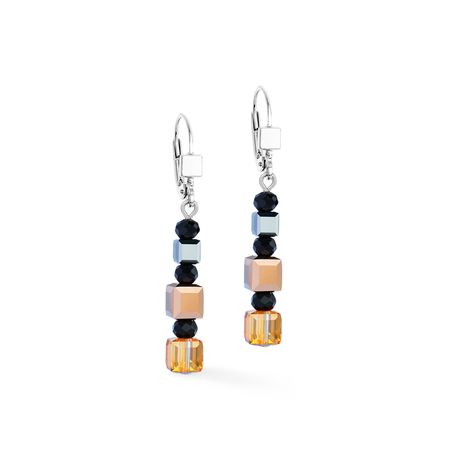 Orecchini GeoCUBE® Precious Nature tricolore