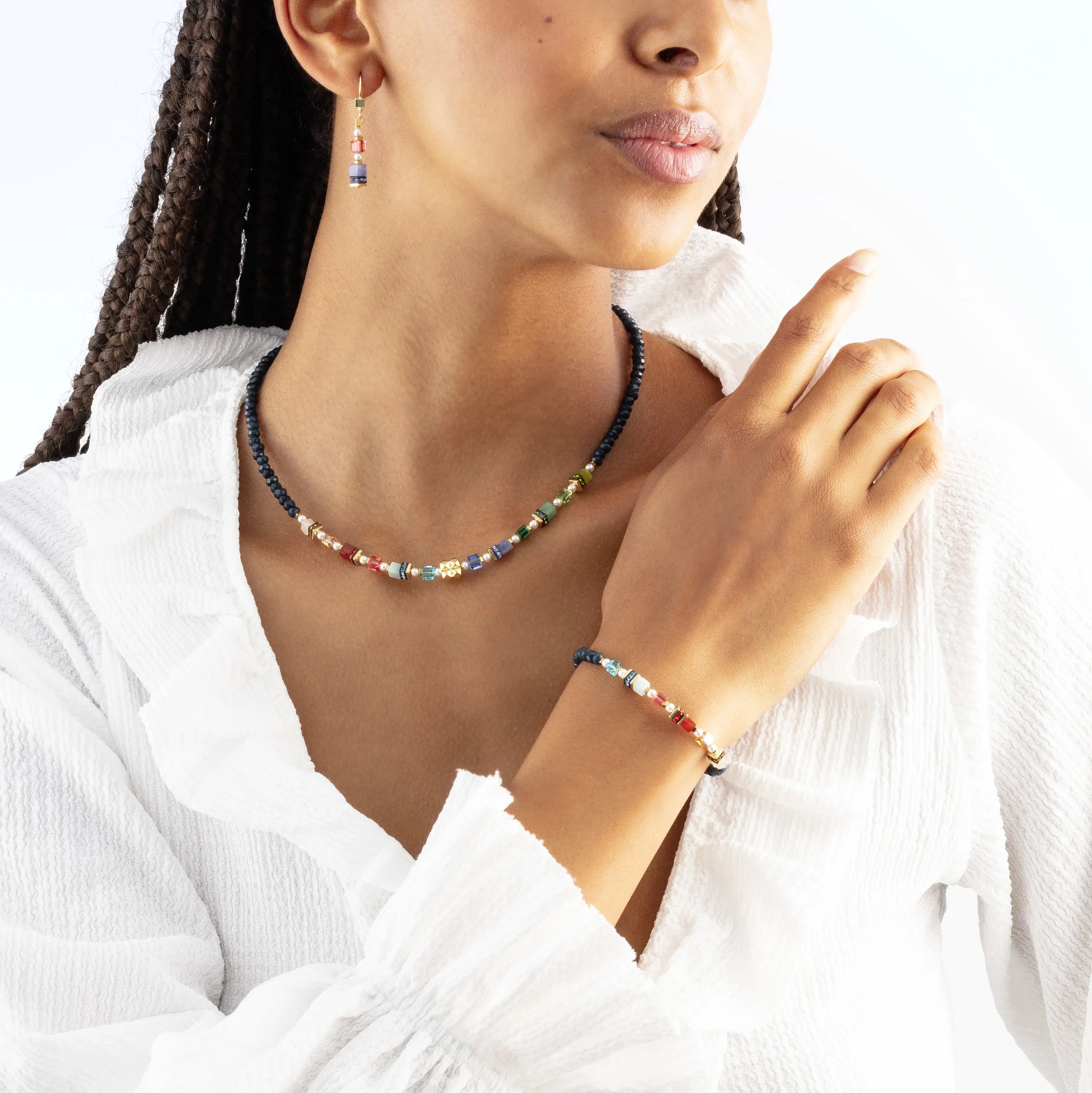 Orecchini Sparkling Princess Spikes oro-multicolore