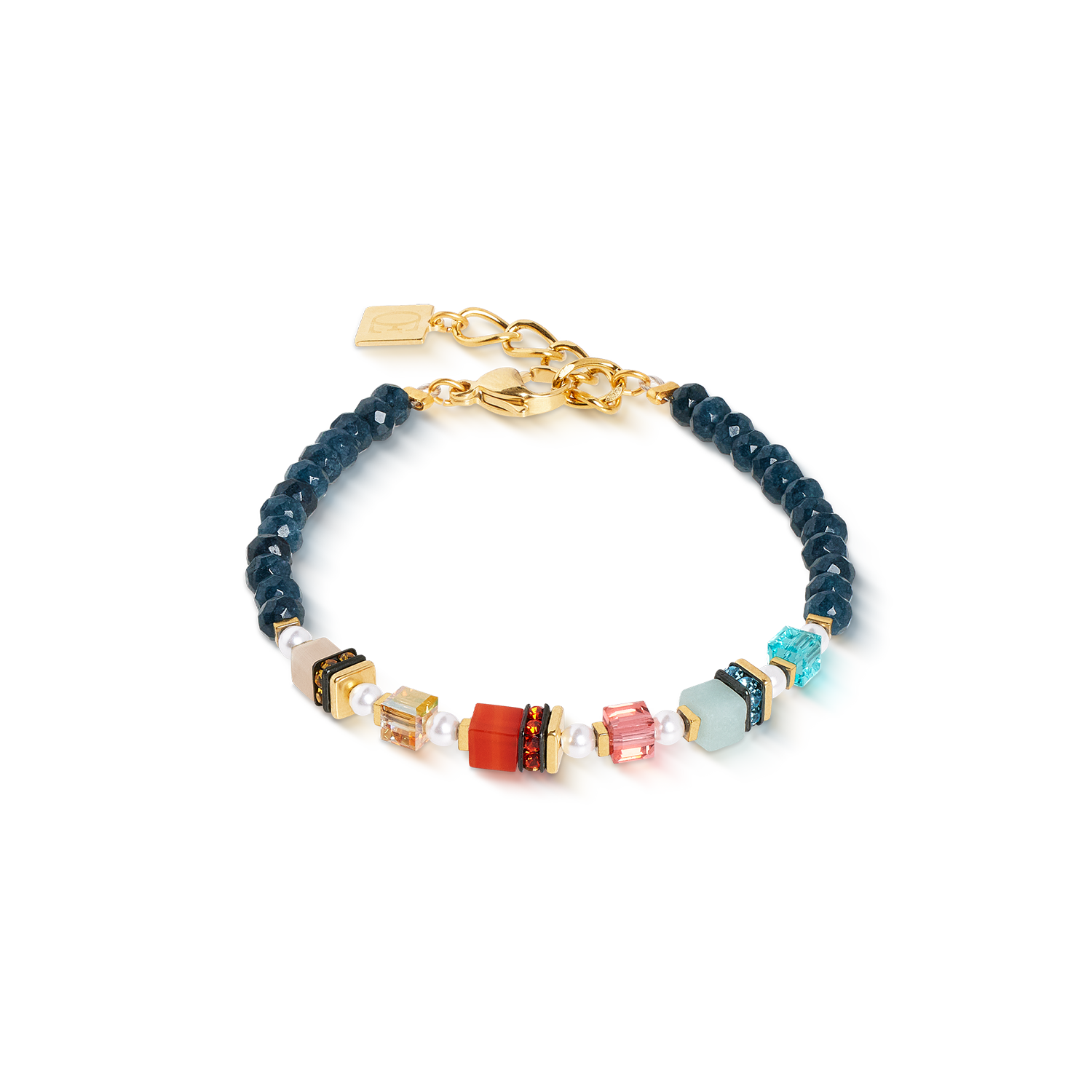 Bracciale Sparkling Princess Spikes oro-multicolore