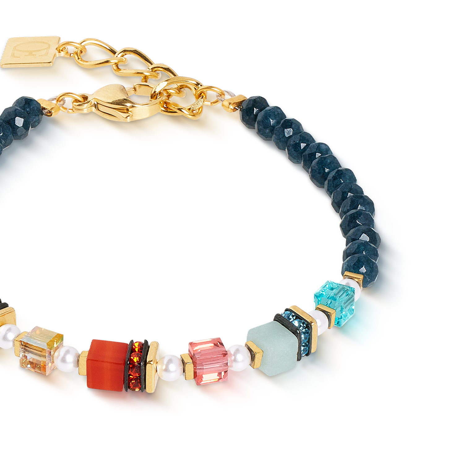 Bracciale Sparkling Princess Spikes oro-multicolore