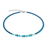 Collana Princess Teal Glow argento