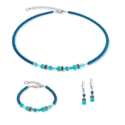 Collana Princess Teal Glow argento
