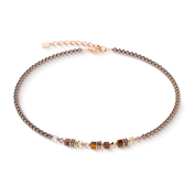 Collana Princess Earth Glow oro rosa-marrone