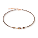 Collana Princess Earth Glow oro rosa-marrone