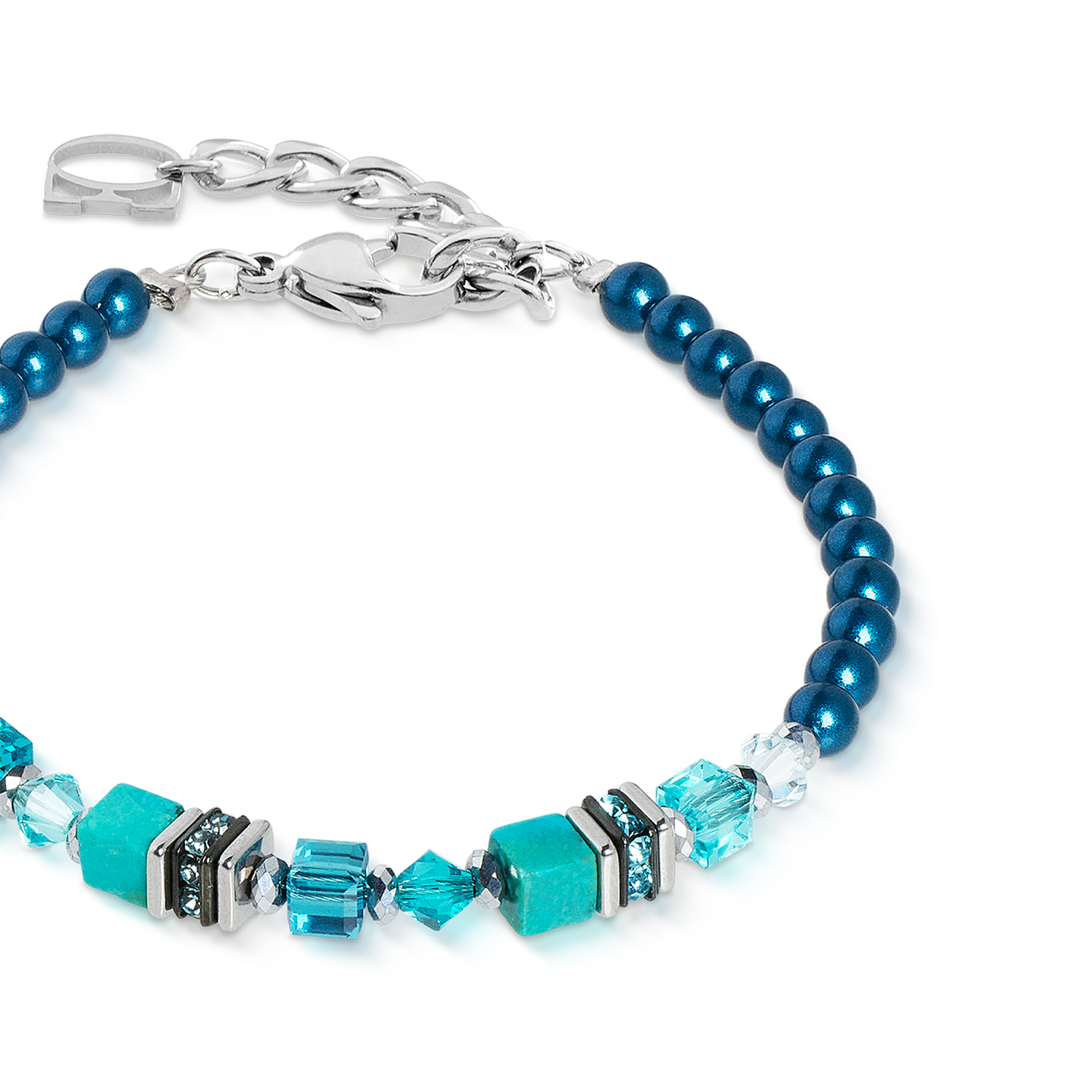 Bracciale Princess Teal Glow argento