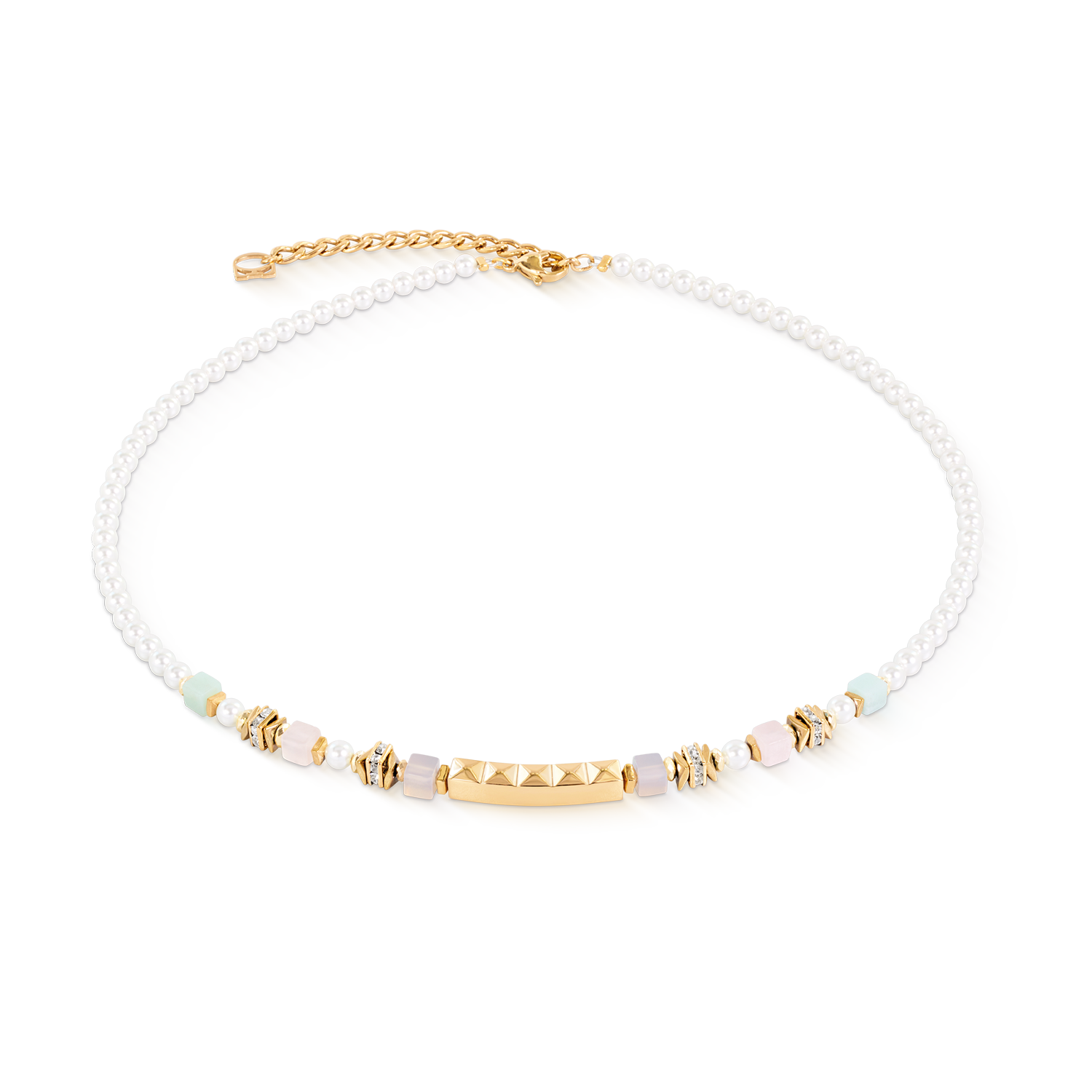 Collana Beads & Pearls Spike Pastel