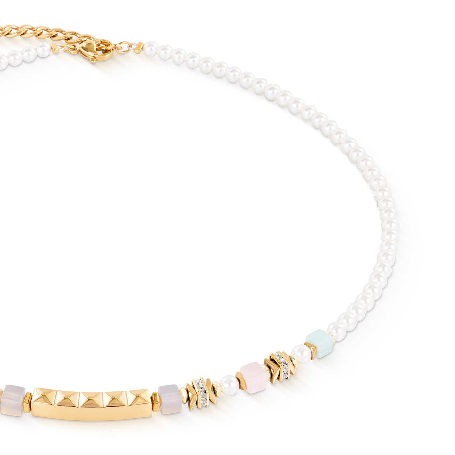 Collana Beads & Pearls Spike Pastel