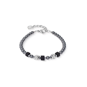 Bracciale Beads & Pearls Spike Anthracite