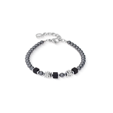Bracciale Beads & Pearls Spike Anthracite
