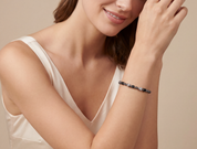 COEUR DE LION Bracciale Beads & Pearls Spike Anthracite – indossato