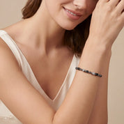 COEUR DE LION Bracciale Beads & Pearls Spike Anthracite – indossato