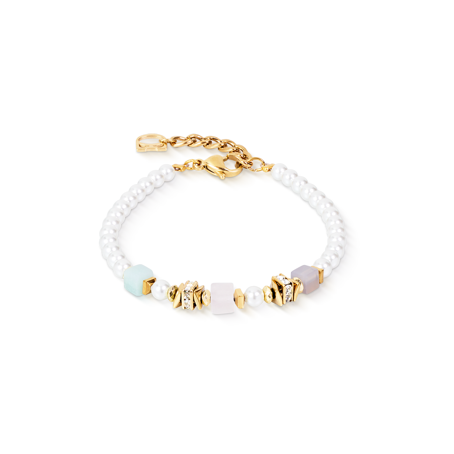 Bracciale Beads & Pearls Spike Pastel