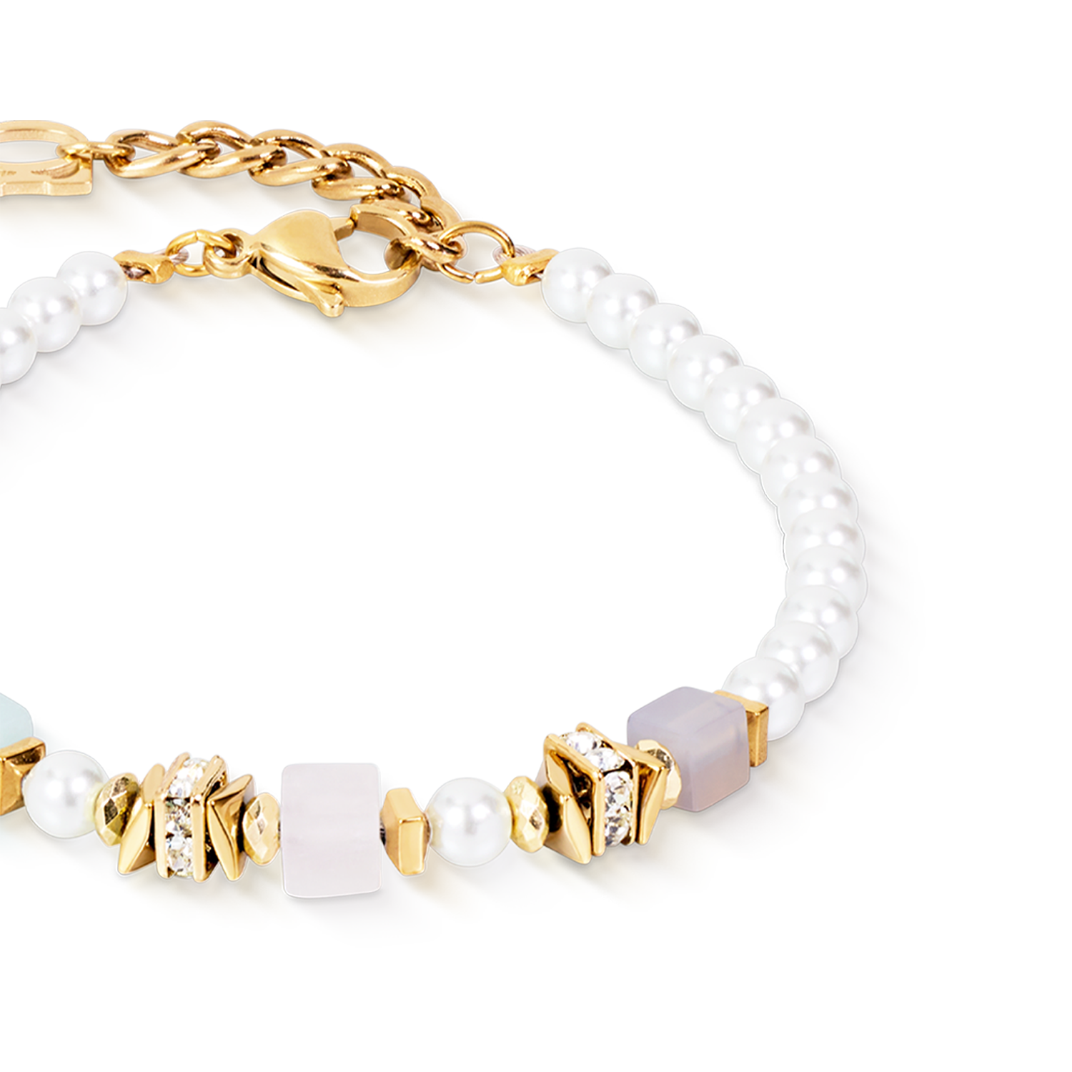 Bracciale Beads & Pearls Spike Pastel