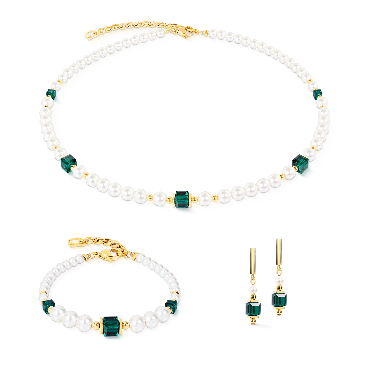 Collana Cocktail Pearls Emerald