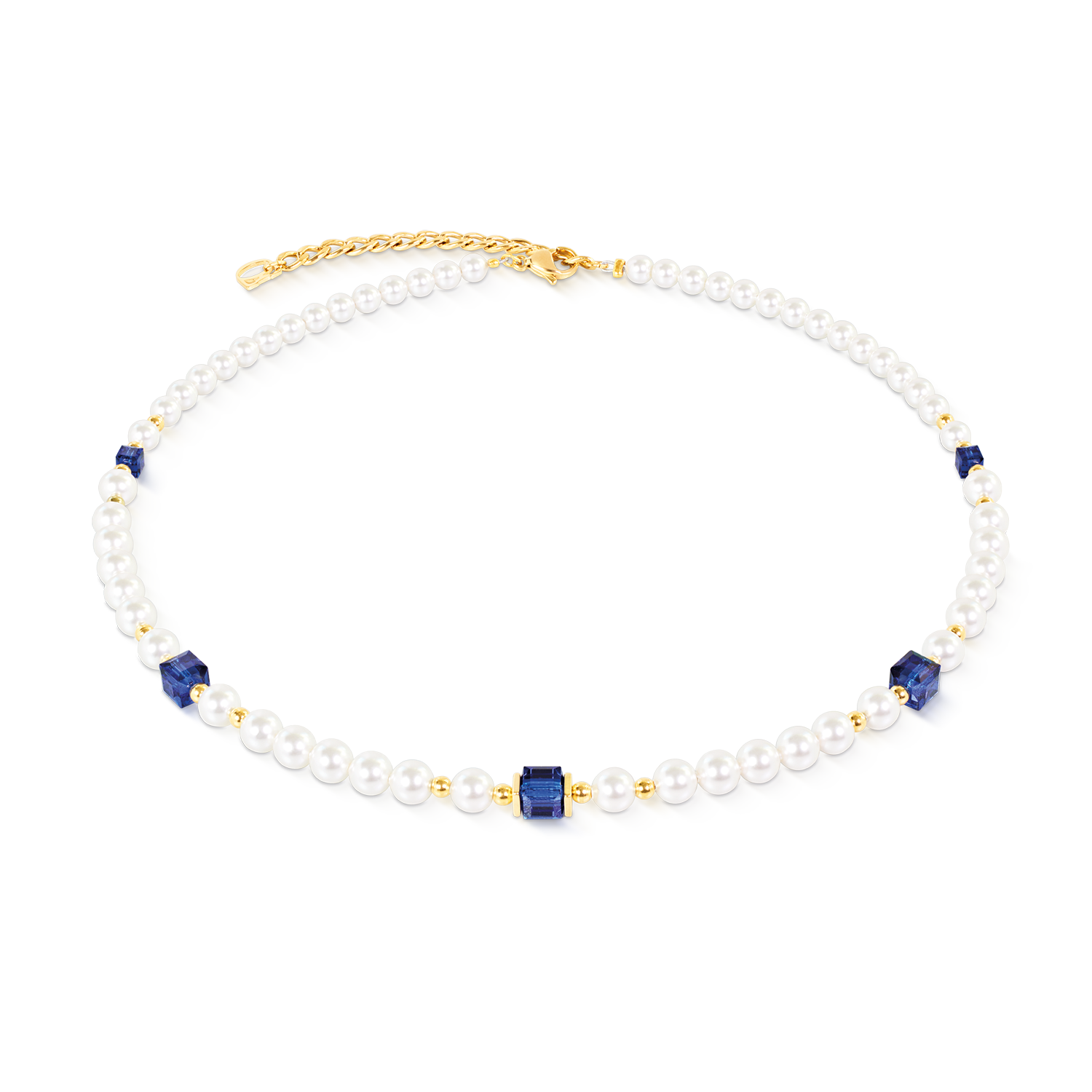 Collana Cocktail Pearls Sapphire