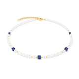 Collana Cocktail Pearls Sapphire